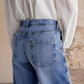 Vintage Washed Straight Leg Simple Jeans