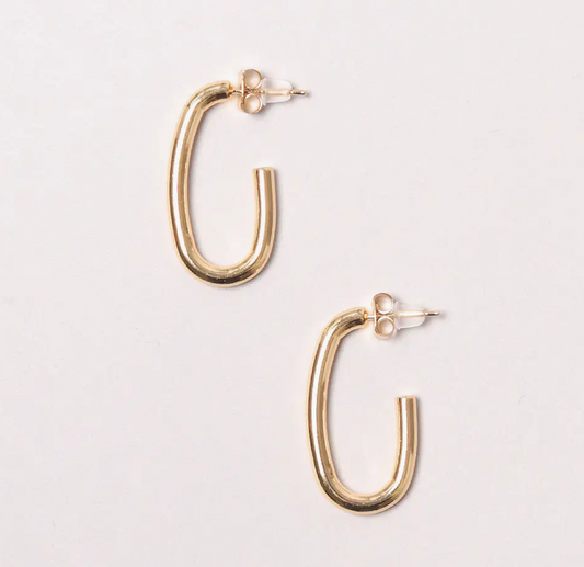 14K Gold-Dipped Long Post Earring