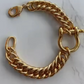 Horse Bit Carabiner Cuban Bracelet- Equestrian Steel