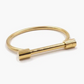 Horse Bit Cuff Bracelet- Bangle Cuff Stainless Steel- Screw