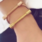 Horse Bit Cuff Bracelet- Bangle Cuff Stainless Steel- Screw