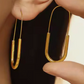 Paperclip Hoop- Drop Stainless Steel Earring