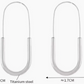 Paperclip Hoop- Drop Stainless Steel Earring