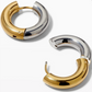 Undecided- Two Tone Earring- Hinge French Cleat Closure
