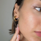 Undecided- Two Tone Earring- Hinge French Cleat Closure