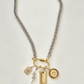 Carabiner Charm Amulet Necklace- Steel Waterproof- 5 Charms