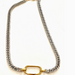 Carabiner Charm Amulet Necklace- Steel Waterproof- 5 Charms