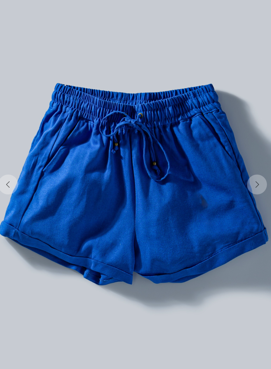 Linen Air Flow Relaxed Shorts