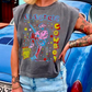 Electric Cowboy Midriff Boxy Muscle Crop Top