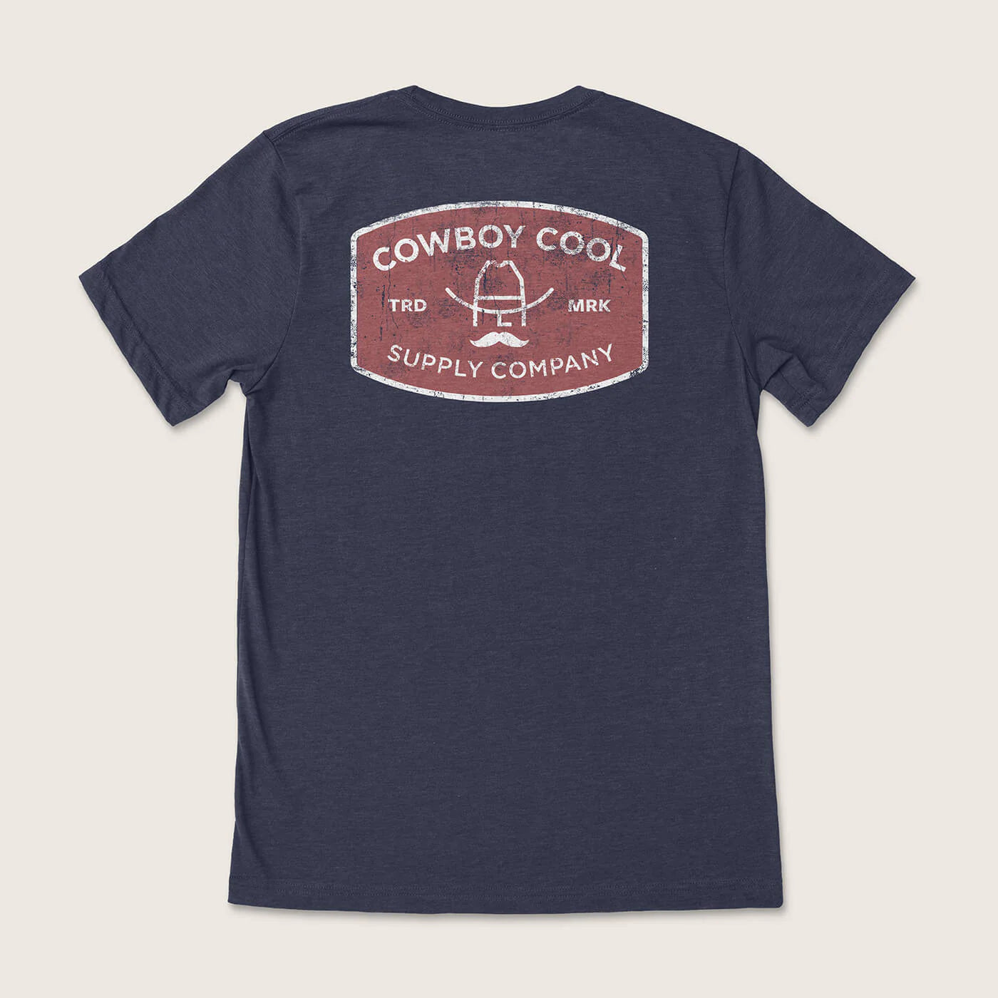 Cowboy Cool Supply Company Buckle T-Shirt - Heathered Midnight Navy
