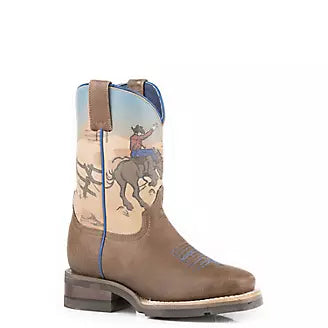 Roper Boots - Little Kids Rodeo Horse Rider Brown Boot