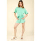 Washed Knit Short Set (Jade Green)