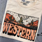 Western Moon Scene Graphic T-Shirt - Cream