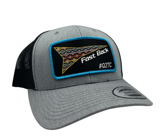 Red Dirt Hat Co - X Fast Back Ropes - Aztec Grey/Blk 6 Panel Snapback