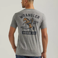 Wrangler Denim Co. Bucking Cowboy Graphic T-Shirt - Heather Grey