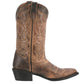 LAREDO WOMEN'S MADDIE DISTRESSED TAN LEATHER COWGIRL BOOTS