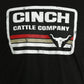 Cinch Cattle Company Mens Graphic T-Shirt Tee - Black