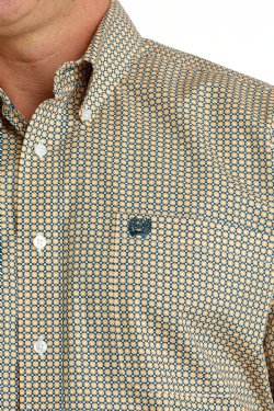 Cinch Mens Medallion Print Button Down Shirt - MTW1105660