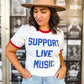 Support Live Music Tee