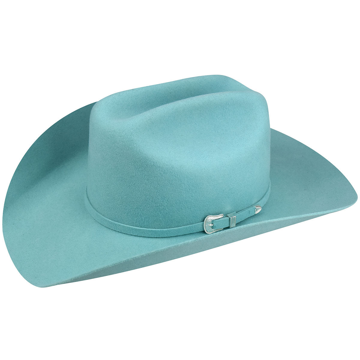 Lightning 4X Blue Turquoise Wool Western Hat