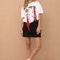 SEQUIN COWBOY FRINGE GRAPHIC T-SHIRT