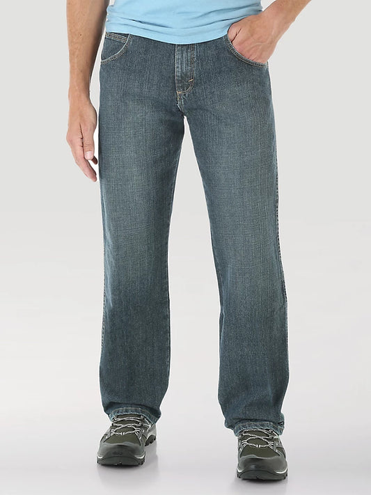 WRANGLER RUGGED WEAR RELAXED FIT MID RISE JEAN IN GRANITE