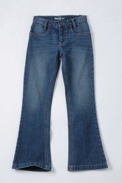 Girl's Mid Rise Slim Fit Jeans Violet Medium - stonewash