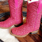 Girl's Fuchsia Shimmer Boots