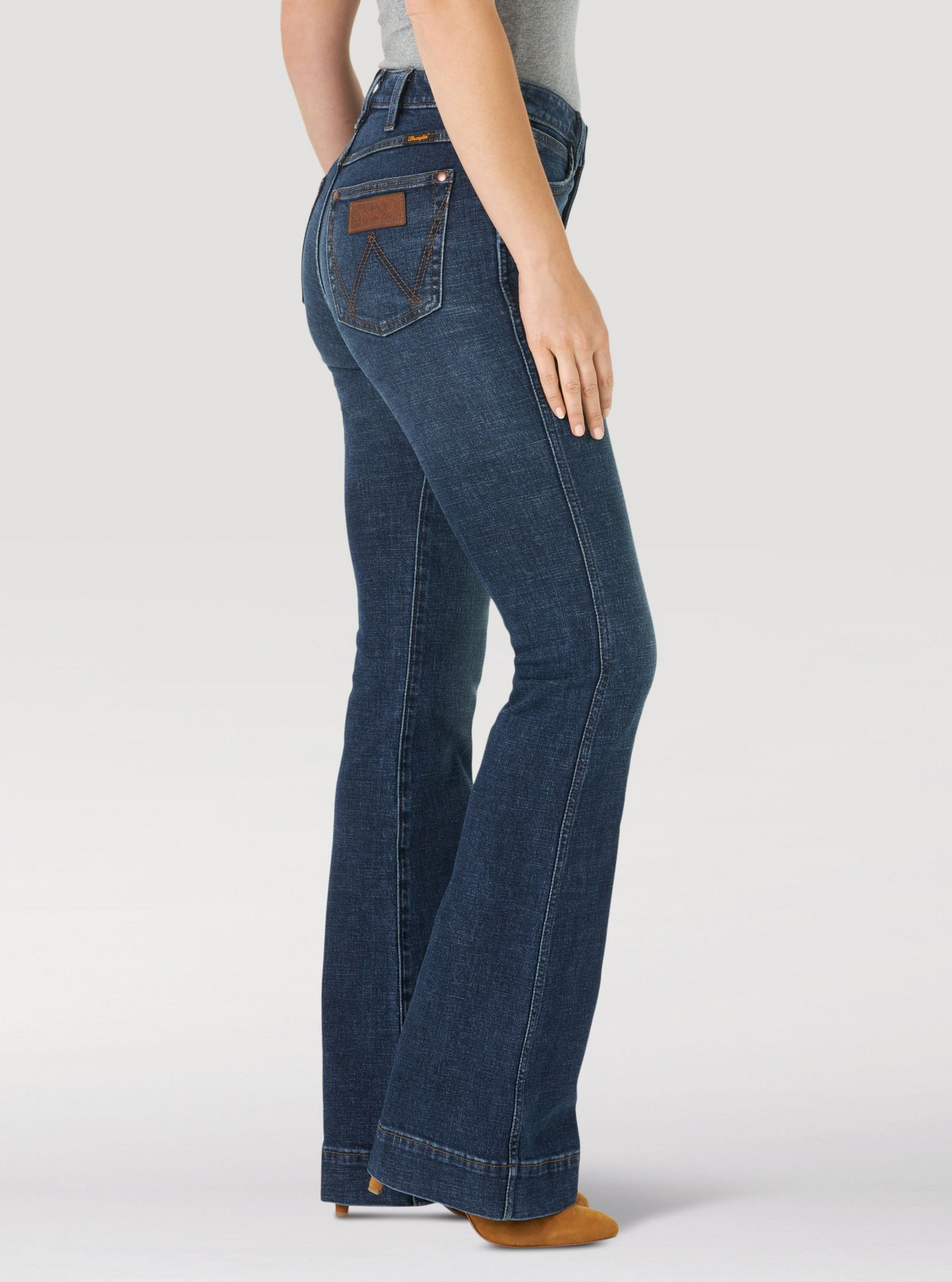The Wrangler Retro Green Jean: Women's High Rise Trouser In Sara