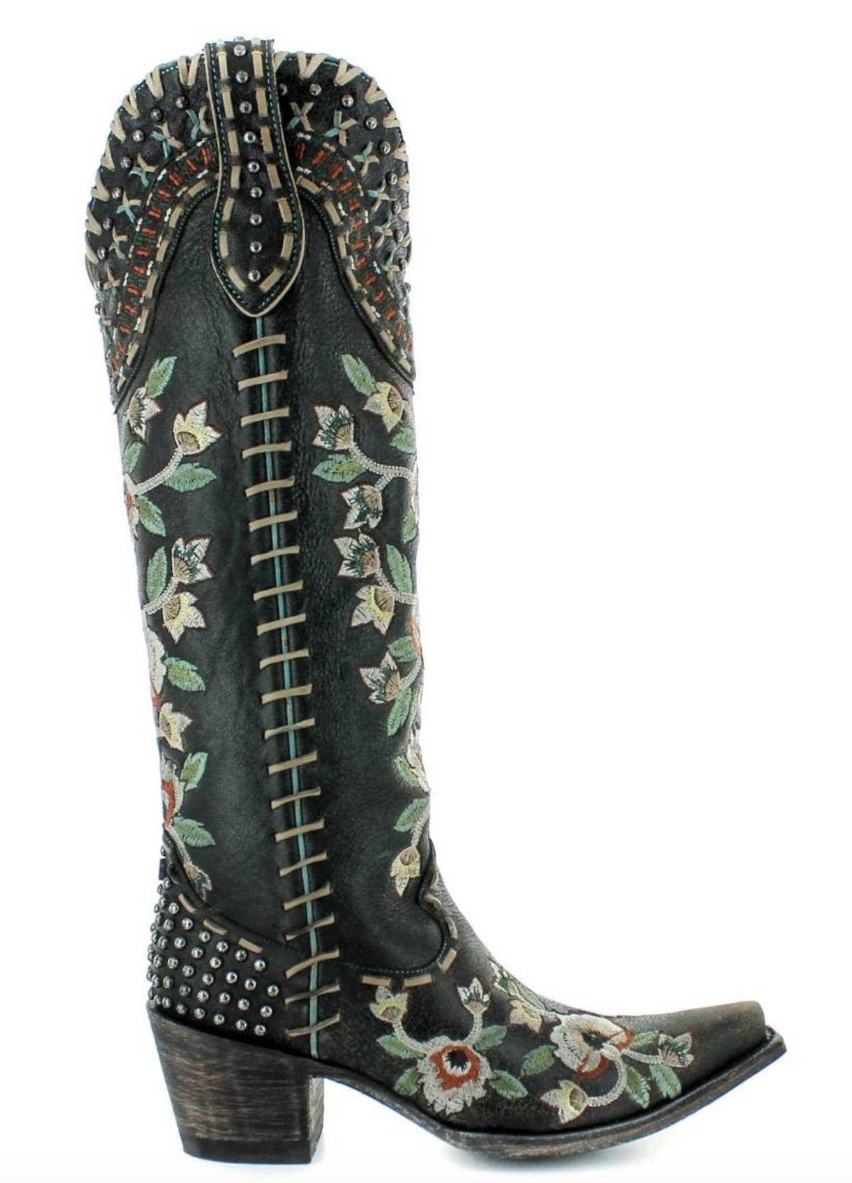 WOMEN'S ALMOST FAMOUS 17IN BLACK BOOTS
