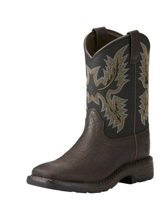 YOUTH WORKHOG WIDE SQUARE BRUIN BROWN/BLACK