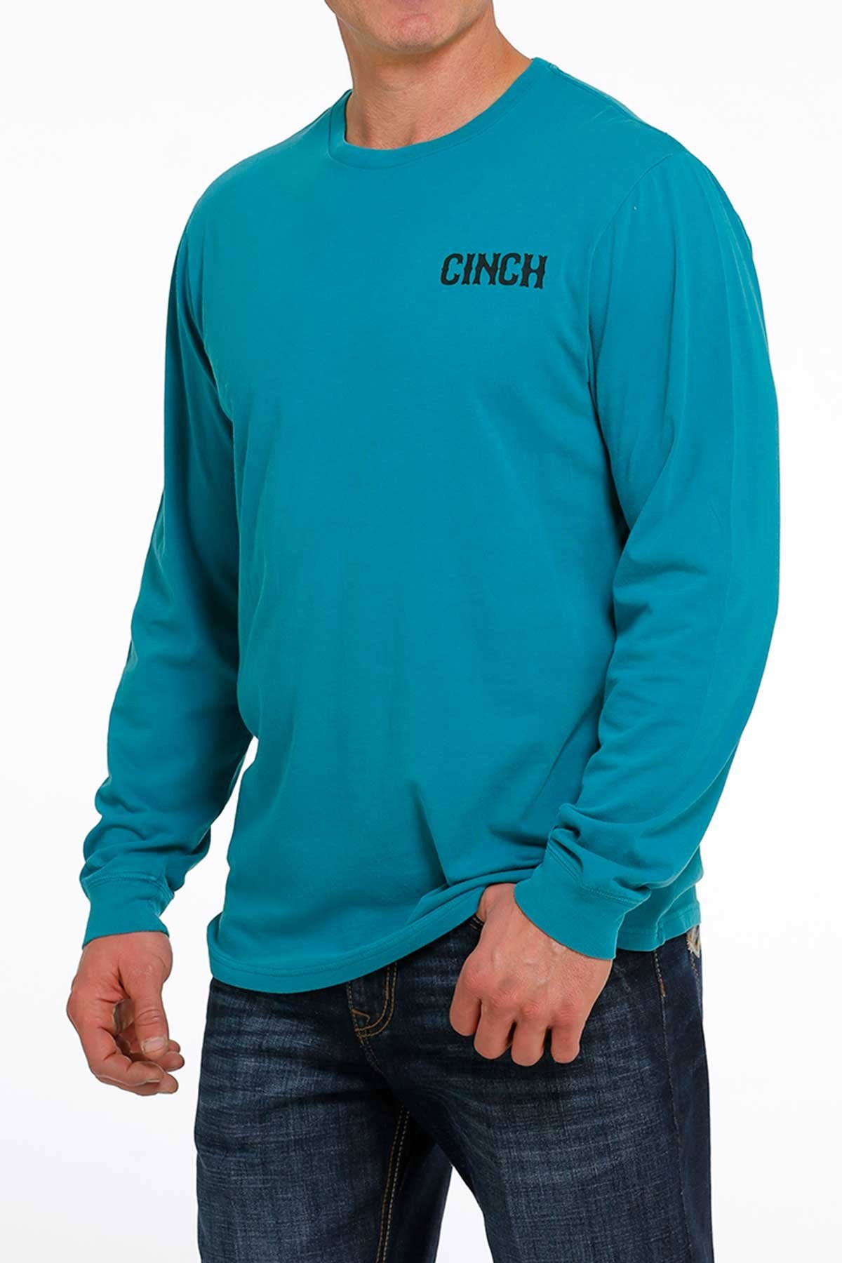 Cinch Denim Co. "Lead This Life" Long Sleeve Graphic T-Shirt - Teal