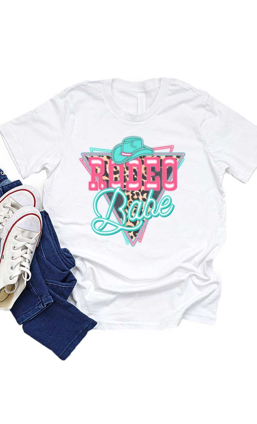 Vintage Rodeo Babe Kids Graphic Tee