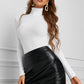 FAUXY LEATHER SKIRT